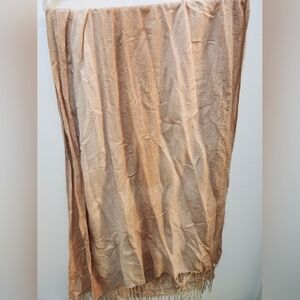 Light Beige Ombre Maxi Scarf Wrap for Women